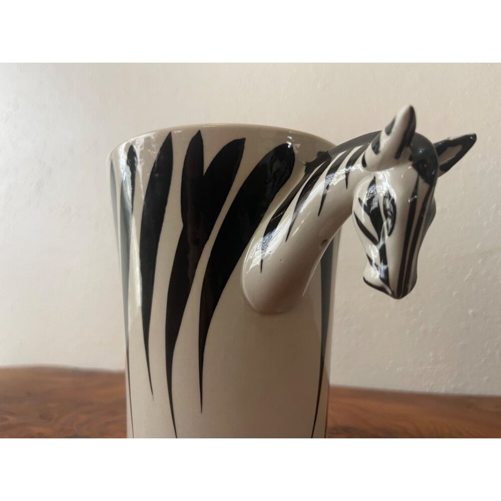 Hand Painted Pier 1 Imports Zebra Coffee/Tea Mug
